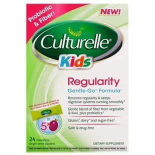 Culturelle, Для дітей, нормалізує засіб, формула Gentle-Go, 24 пакетики по одній порції без ароматизаторів CTL-40037 фото