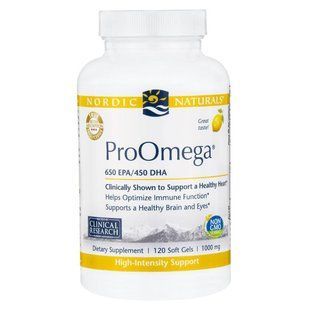 Nordic Naturals Professional, ПроОмега, пищевая добавка с омега-3, с лимонным вкусом, 1000 мг, 120 мягких желатиновых капсул с жидкостью NOR-13120 фото
