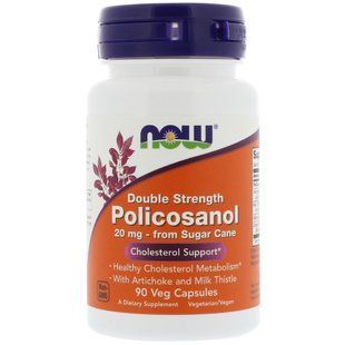 Now Foods, Поликосанол Double Strength, 90 капсул вегетаріанських NOW-01824 фото