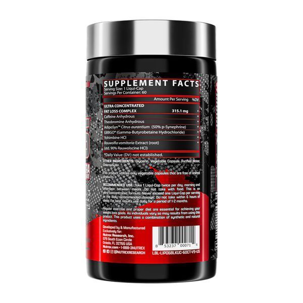 Lipo-6 Black UC - 60 liquid caps 100-45-0922910-20 фото