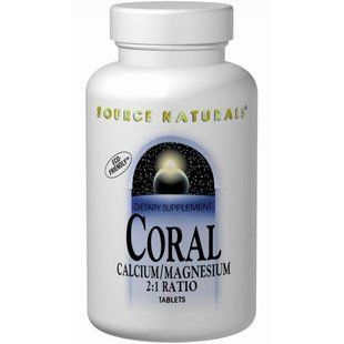 Коралловый кальций и магний Source Naturals, 90 таблеток SNS-01602 фото