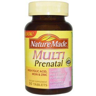 Nature Made, Prenatal, мультивитамины/минералы, 90 таблеток NDM-01499 фото