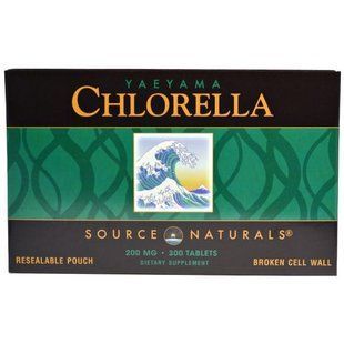 Source Naturals, Хлорелла с островов Яэяма, 200 мг, 300 таблеток SNS-01929 фото