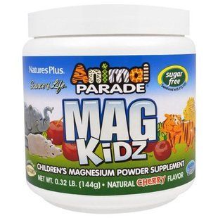 Natures Plus, Animal Parade, Mag Kidz, Дитячий Магній, Смак Натуральної Вишні, 0,32 фунта (144 г) NAP-29943 фото