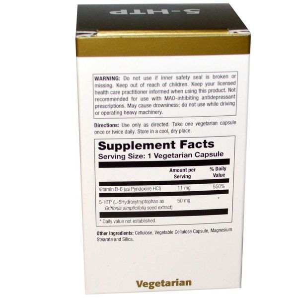 Natural Balance, 5 - HTP (5-гидрокситриптофан), 50 мг, 60 капсул NTB-42060 фото