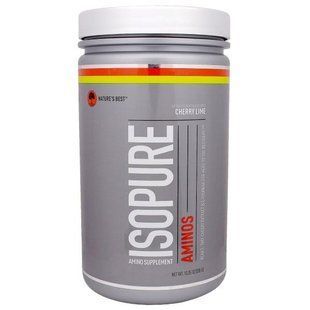 Natures Best, IsoPure, Aminos, Вишня и Зеленый Лимон, 10,5 унций (285 г) NBT-02341 фото