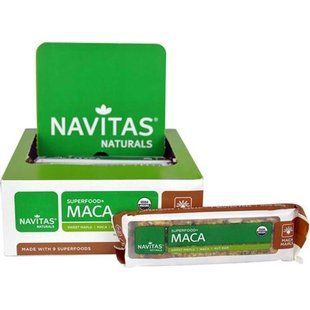 Navitas Organics, Суперпродукт+ мака, батончики-суперпродукт с макой, кленовым сиропом и орехами, 12 батончиков, 16,8 унций (480 г) NAV-02025 фото