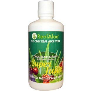 Real Aloe Inc., Супер сок Алоэ Вера, 32 жидких унций (960 мл) RAL-22032 фото