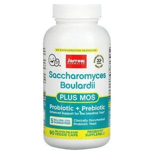 Сахароміцети Буларди + MOS, Jarrow Formulas, 90 овочевих капсул JRW-03004 фото