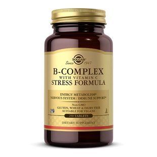 B-Complex with Vitamin C Stress Formula - 250 tabs 2023-10-5652 фото