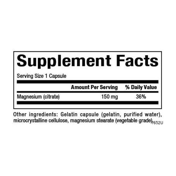 Magnesium Citrate 150mg - 90 caps 2023-10-3823 фото