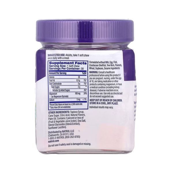 Magnesium Glycinate 100mg - 30 soft chews 2023-10-7152 фото
