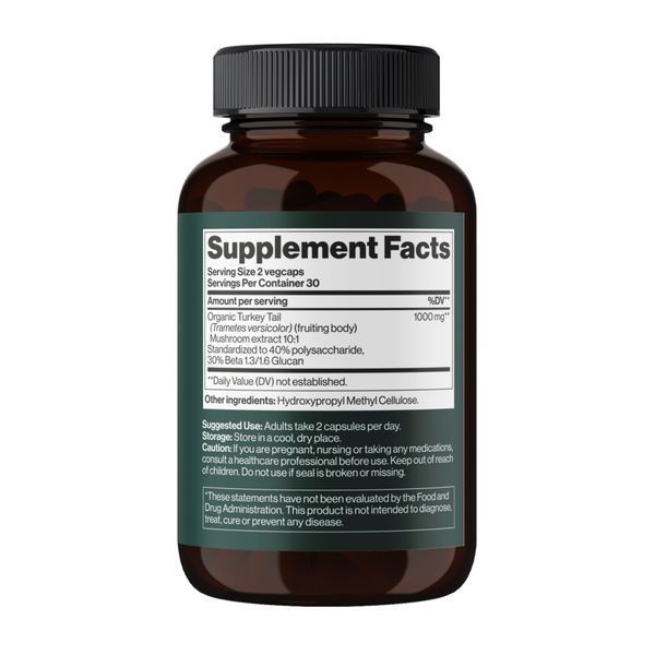 Turkey Tail Mushroom 1000 mg - 60 vegcaps 2023-10-5110 фото