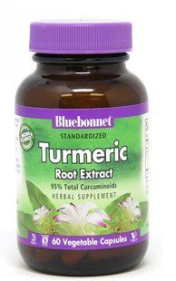 Екстракт кореня куркуми, Bluebonnet Nutrition 60 капсул вегетаріанських BLB-01395 фото