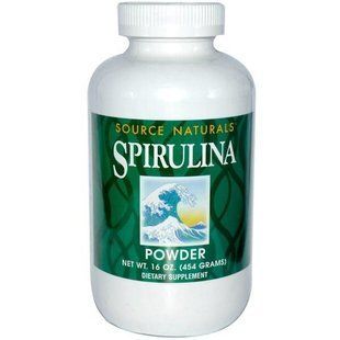 Source Naturals, Спирулина в порошке, 16 унций (454 г) SNS-00640 фото