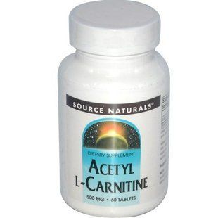Source Naturals, Ацетил-L-карнітин, 500 мг, 60 таблеток SNS-00499 фото