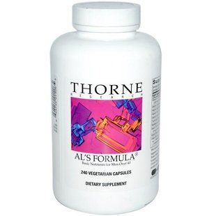 Thorne Research, Als Formula, основные питательные вещества для мужчин за 40, 240 растительных капсул THR-01406 фото