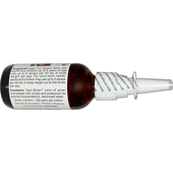 Invision International, Silver 100, Ionic Silver Complex, Vertical Spray, 2 fl oz (59.2 ml) IVI-11222 фото