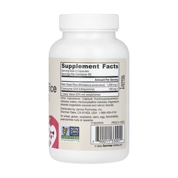 Red Yeast Rice + Co-Q10 600mg - 120 vcaps (Затерта дата) 2023-10-8005 фото