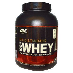 Optimum Nutrition, 100% сыворотка, золотой стандарт, двойной шоколад, 5 фунтов (2,27 кг) OPN-02866 фото