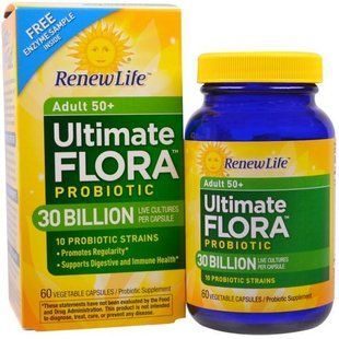 Renew Life, Пробіотик Ultimate Flora для дорослих 50+, 30 мільярдів, 60 капсул вегетаріанських REN-15865 фото