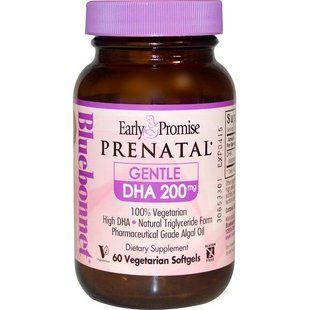 Bluebonnet Nutrition, Early Promise Prenatal, м'яка ДГК, 200 мг, 60 вегетаріанських м'яких желатинових капсул BLB-00179 фото