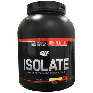 Optimum Nutrition, Изолят протеина, ванильное мягкое мороженое, 5,01 фунта (2,27 кг) OPN-05455 фото