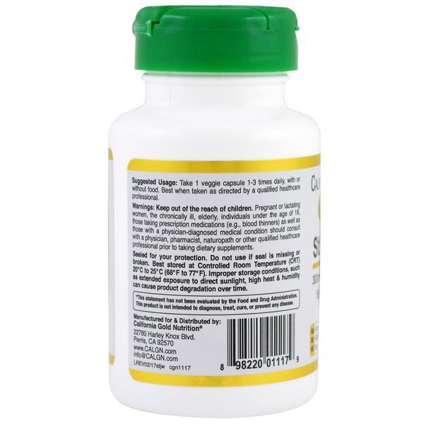 California Gold Nutrition, EuroHerbs Зверобой XT 300 mg, VC EM, 60 карат CGN-01117 фото