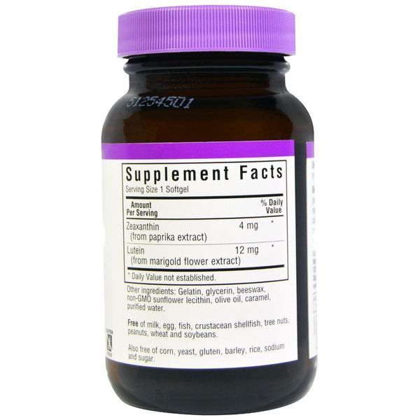 Bluebonnet Nutrition, Зеаксантин плюс лютеїн, 60 м'яких желатинових капсул BLB-00859 фото
