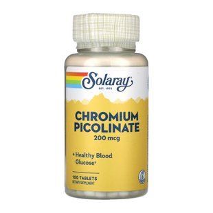 Chromium Picolinate 200mcg - 100 tabs 2023-10-3427 фото