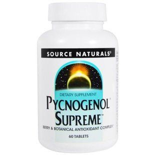 Source Naturals, Пікногенол Supreme, 60 таблеток SNS-02220 фото