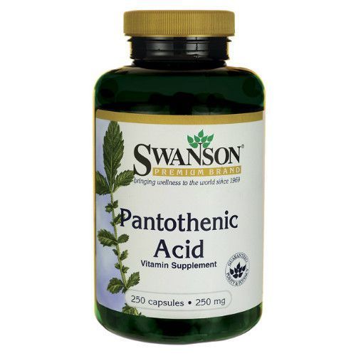 Вітамін В5 пантотенова кислота Swanson Pantothenic Acid (Vitamin B-5) 250мг. 250 капс. SW062 фото