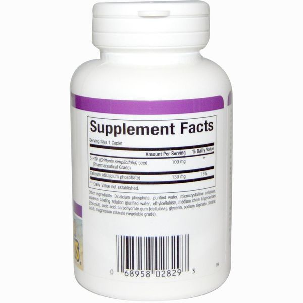 Natural Factors, Снятие стресса, 5-гидрокситриптофан, 100 мг, 60 желудочно-резистентных капсул NFS-02829 фото