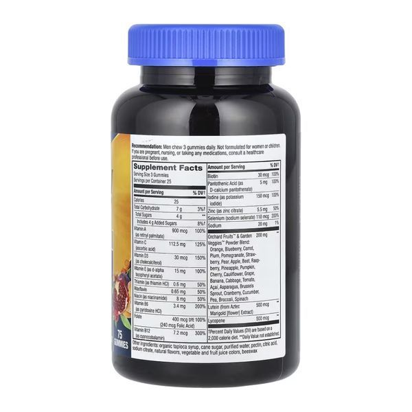Men's 50+ Premium Multivitamin - 75 gummies 2023-10-2169 фото
