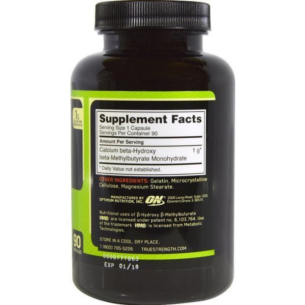 Optimum Nutrition, HMB 1000 Caps, 90 капсул OPN-02313 фото