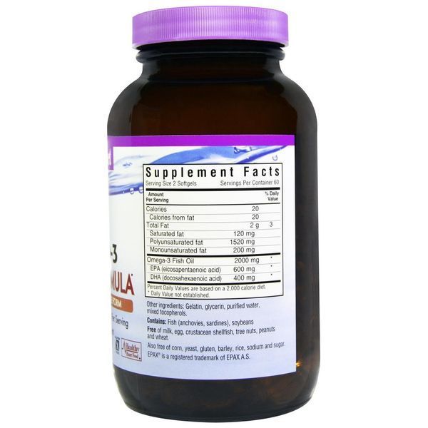 Bluebonnet Nutrition, Натуральний омега-3 склад для серця, 120 м'яких капсул BLB-00943 фото