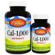 Carlson Labs, Кал-1000, 100 желатиновых капсул + 30 капсул в подарок CAR-51640 фото 1