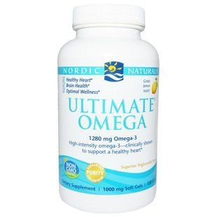 Nordic Naturals, Ultimate Omega, лимон, 1000 мг, 120 желатинових капсул NOR-02790 фото