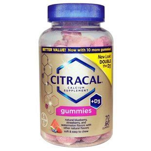 Citracal, Источник кальция + D3, со вкусом натуральной черники, клубники и арбуза, 70 жевательных таблеток CCL-56015 фото