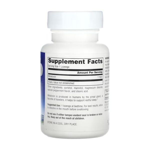 Sleep Science&reg; Melatonin 1mg Peppermint - 100 lozenges 2023-10-4336 фото