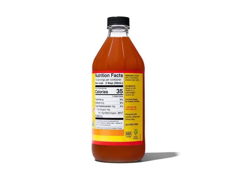 Уксус с медом Bragg яблочнный 473мл. BRA-01432 фото