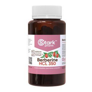 Berberine HCL 350mg - 60 caps 2023-10-7158 фото