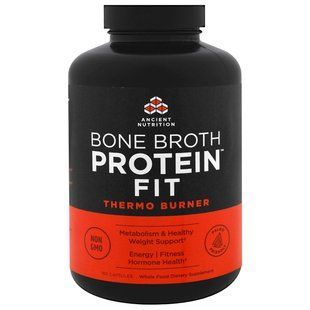 Ancient Nutrition, Bone Broth Protein Fit, Thermo Burner , 180 Capsules ATN-02031 фото
