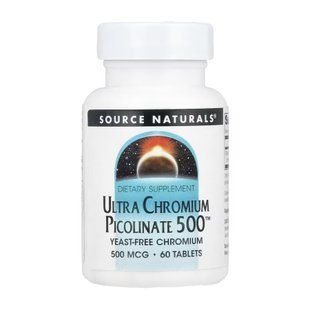 Ultra Chromium Picolinate 500&trade; 500 mcg - 60 tabs 2023-10-5116 фото