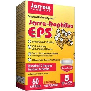 Jarrow Formulas, Jarrow-Dophilus EPS, 60 овощных капсул JRW-03020 фото
