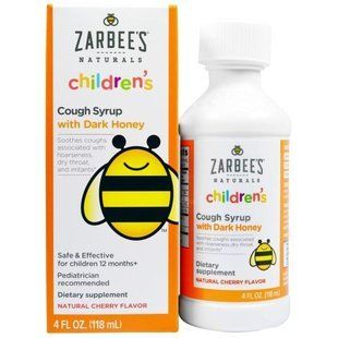Zarbees, Детский сироп от кашля с темным медом, натуральный вишневый ароматизатор, 4 жидких унций (118 мл) ZAR-00200 фото