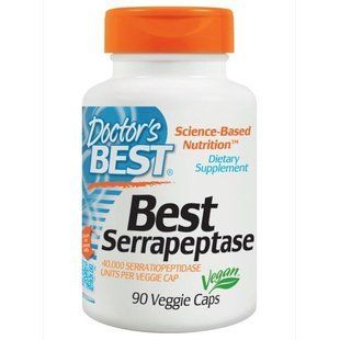 Doctors Best, Серрапептаза (Best Serrapeptase), 90 растительных капсул DRB-00149 фото