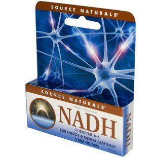 Source Naturals, NADH, Коензим У-3, 5 мг, 30 таблеток SNS-02076 фото