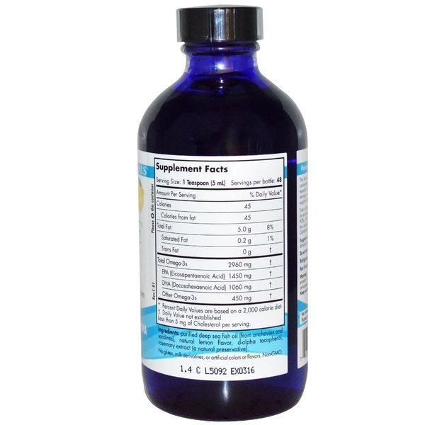 Nordic Naturals, Ultimate Omega, зі смаком лимона, 8 рідких унцій (237 мл) NOR-02793 фото