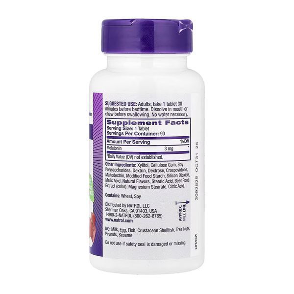 Melatonin 3mg - 90 tabs 2023-10-6216 фото